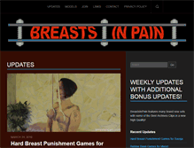Tablet Screenshot of breastsinpain.com